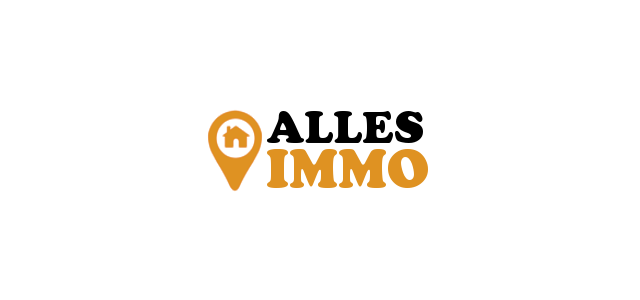 A Logo With A House And A Black Background