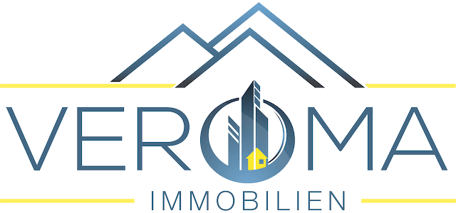 A Logo With Text And Mountains